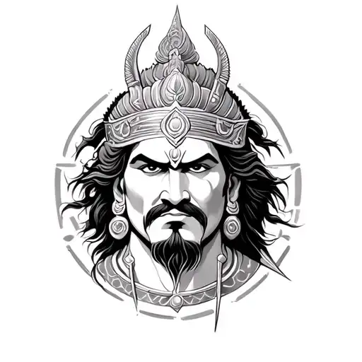 karn mahabharat tattoo design idea
