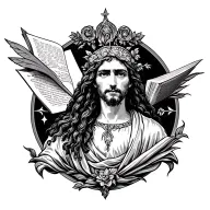 Old Testament dark background tattoo design idea