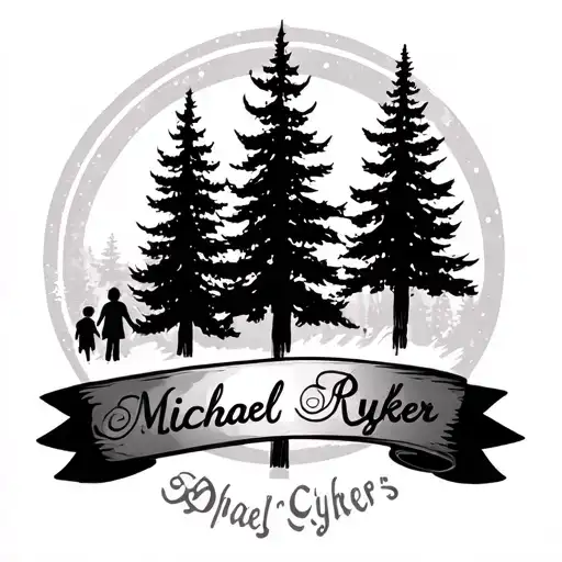 My wife's name written Dori and three kids Michael Ryker Cypress tattoo for arm tattoo design idea