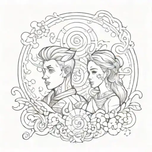 big brother and sister tattoo tattoo design idea