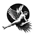 falling Icarus tattoo design idea