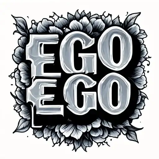 ego word ego tattoo design idea