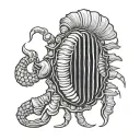 Trilobite tattoo design idea