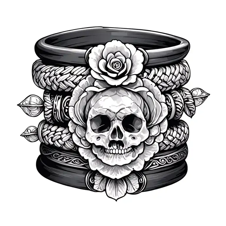 Charm Bracelet tattoo design idea