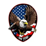 A powerful and majestic bald eagle, captured mid-scream, symbolizing the raw strength and unbreakable spirit of the Unit tattoo design idea