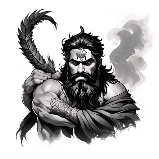 Parshuram tattoo design idea