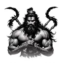Parshuram tattoo design idea