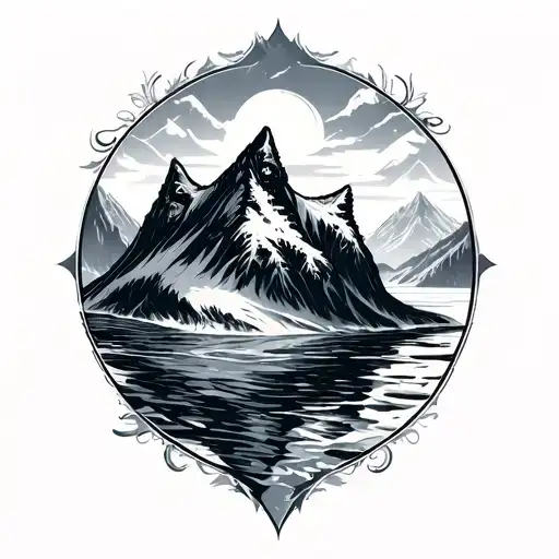 Fjord tattoo design idea