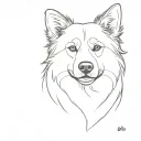 Finnish Lapphund tattoo design idea