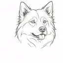 Finnish Lapphund tattoo design idea