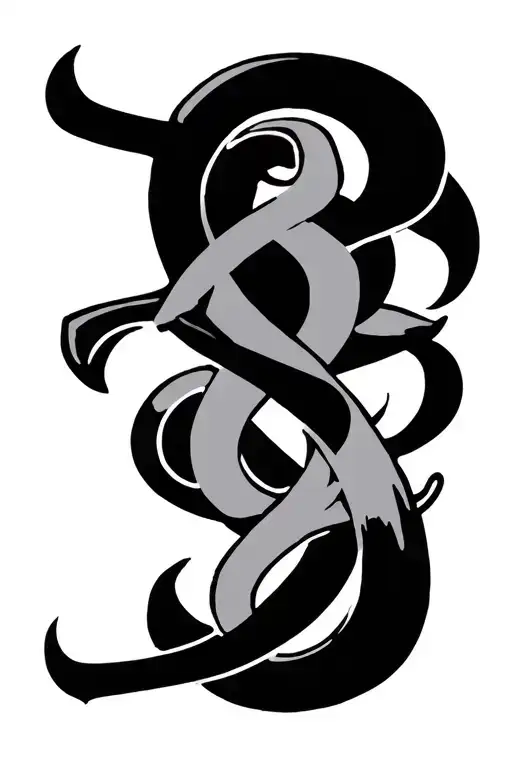 William P. Bailey signature symbol intertwined tattoo design idea