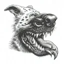 dog noses tattoo design idea
