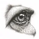 dog noses tattoo design idea