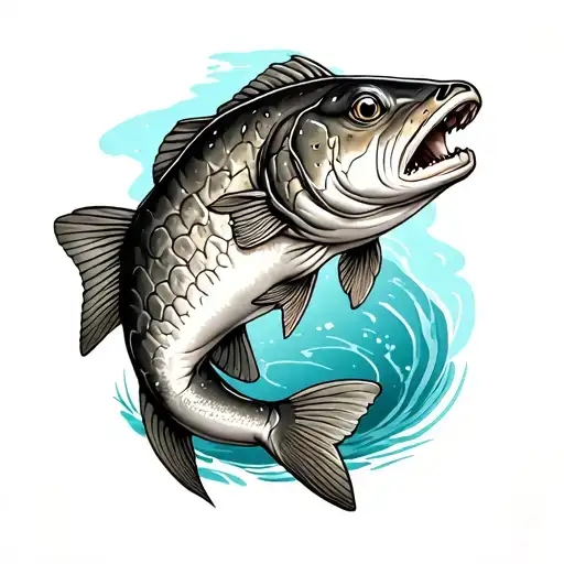 Murray Cod tattoo design idea
