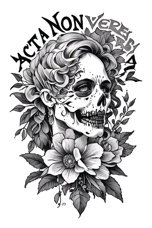 ACTA NON VERBA tattoo design idea