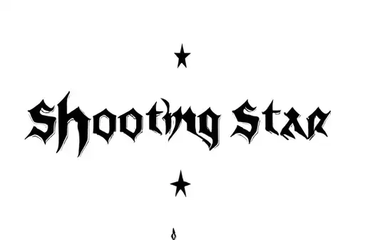 "Shooting Star " tattoo design idea