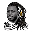 area codes 233 and 301 with Maryland and Ghana inspired tattoo tattoo design idea