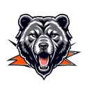 Chicago bears logo tattoo design idea