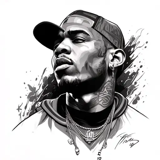 Chris Brown tattoo design idea