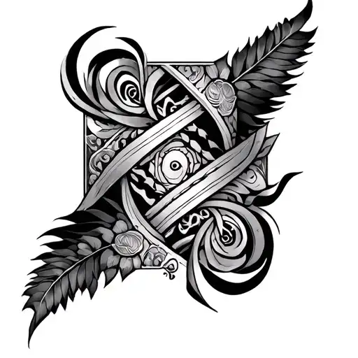Dattier and Berber Tatto structure tattoo design idea