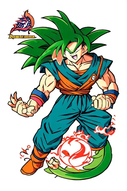 dragon ball z tattoo design idea