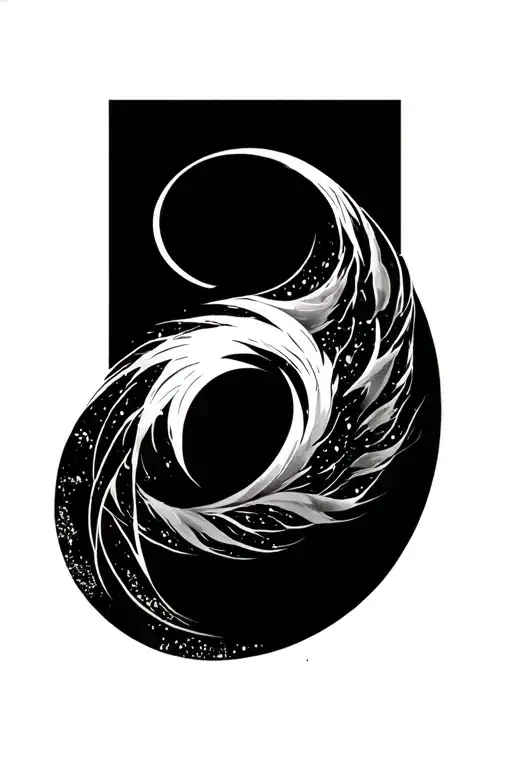 Zen symbols like an enso circle (representing enlightenment, strength, and the universe) tattoo design idea