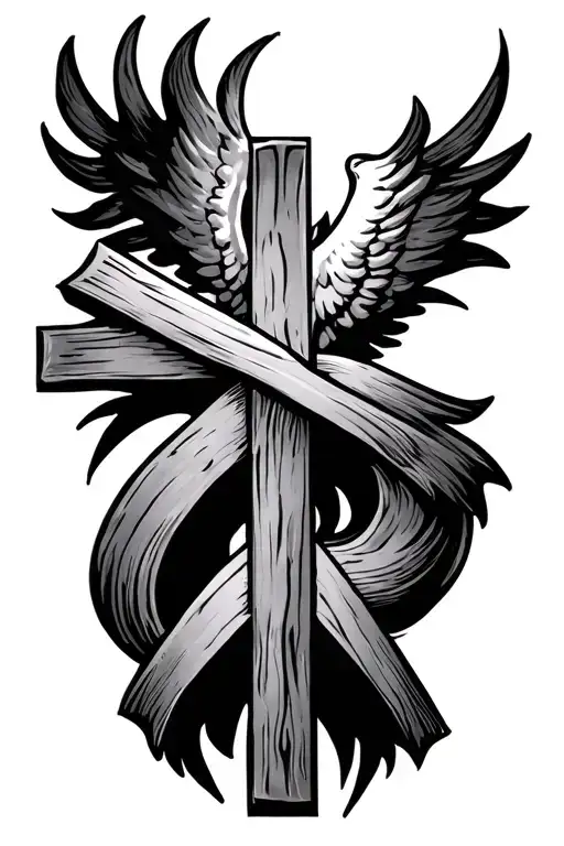  1 chronicles 16 34 and colossians 3 23 intersecting to make a cross tattoo design idea