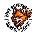 "Fenix Defense Tech" Military Style Fox Head with Phoenix Body logo tattoo design idea