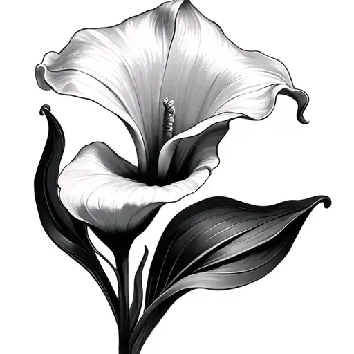 Calla Lilly tattoo design idea