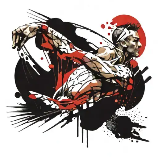 swimmer champion Artem tattoo design idea