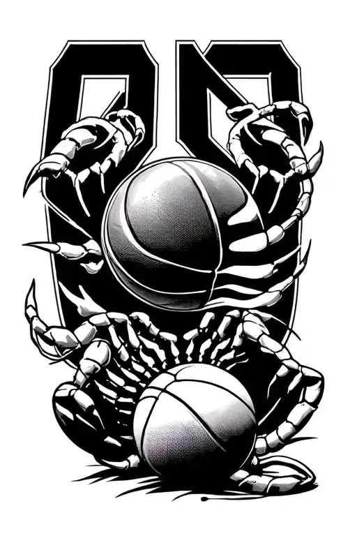 washington dc, basketball, scorpio, half sleeve tattoo design idea