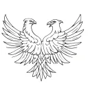 double headed eagle tattoo design idea