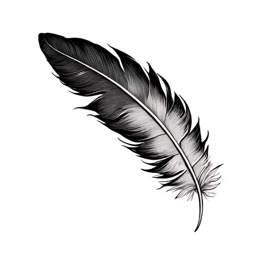 indian feather, psalm 91, buffalo tattoo design idea
