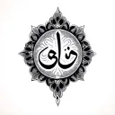 Allah tattoo design idea
