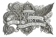 bible scripture tattoo design idea