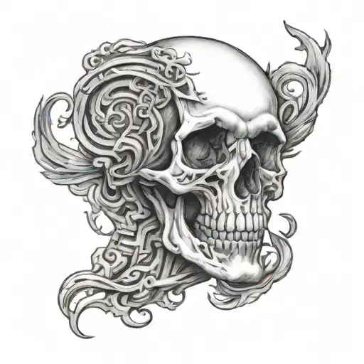 anxiety mental health tattoo design idea