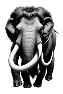 war mammoth tattoo design idea