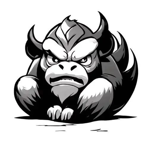 appa from Avatar Last Airbender curled up tattoo design idea