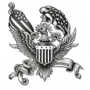 peurto rico flag and District of Columbia  tattoo design idea