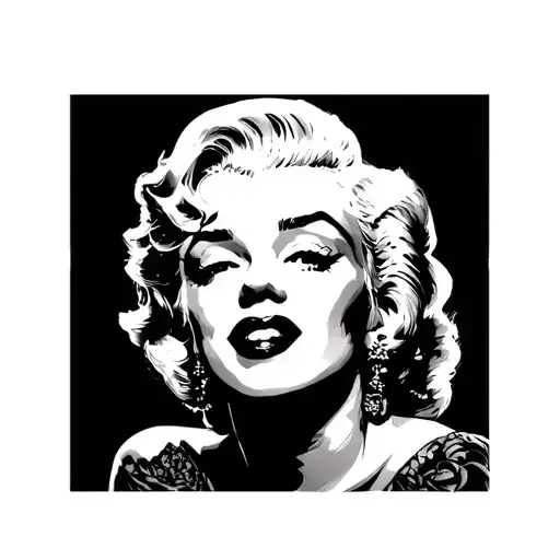 Marilyn Monroe tattoo design idea