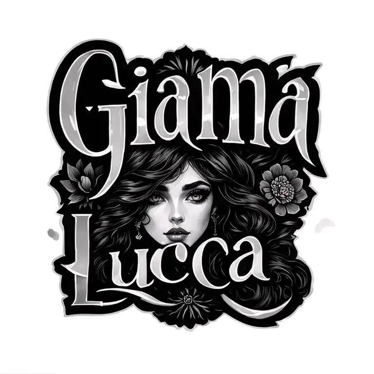 the name gianna lucia tattoo design idea