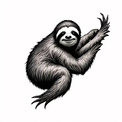 sloth sin tattoo design idea