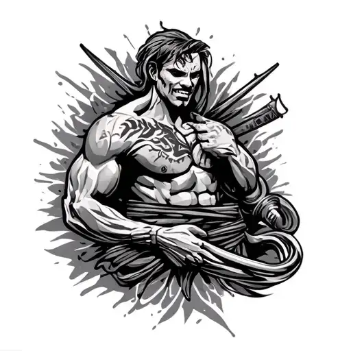 Undefeated tattoo design idea