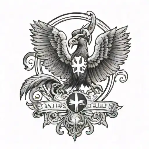 Bird,Aries and New Orleans Saints logo combined tattoo design idea