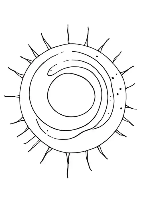 Moon sun water healer royalty spiritual enlightenment love  tattoo design idea