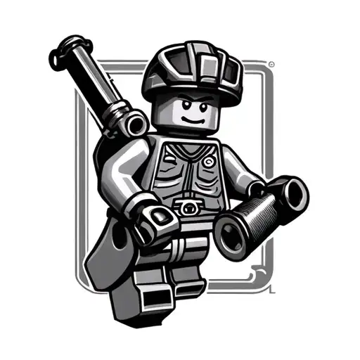 lego mechanic tattoo design idea