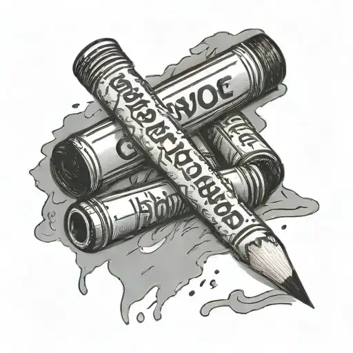 broken crayon writing well that's broke as shit  tattoo design idea