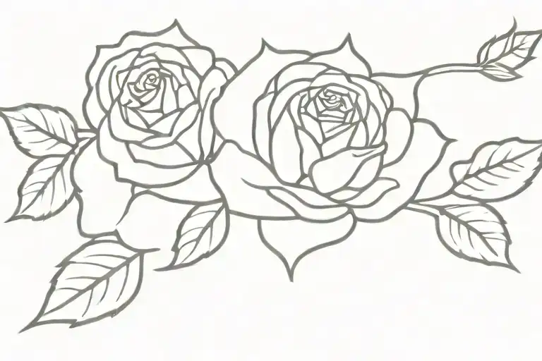 thorny rose surrounded by black crown tattoo design idea