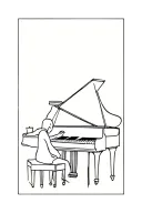 vienna by billy joel playing a piano tattoo design idea