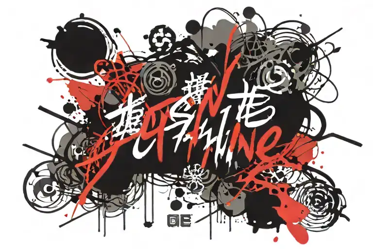 text 'Joesephine' calligraphy style tattoo design idea